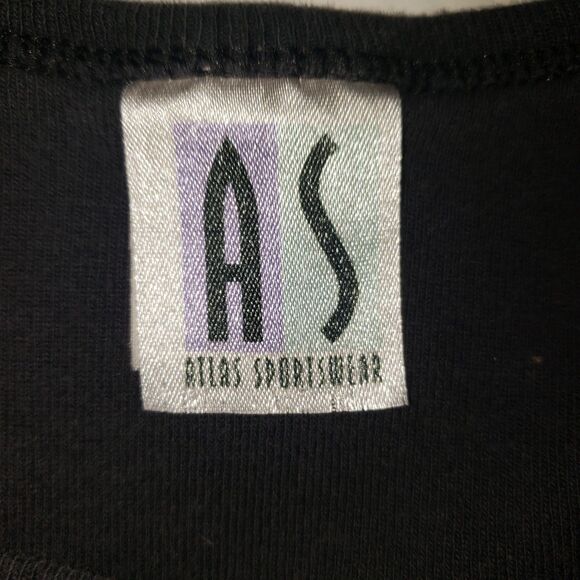 VINTAGE 90's Black Tank Top Flirt Lips Graphic Womens Size Medium - Picture 5 of 6